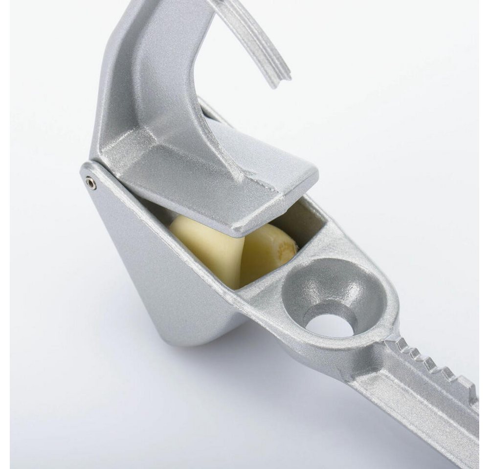 WESTMARK Knoblauchpresse 4 in 1, Länge: 16 cm, Mehrzweckpresse/Nussknacker/Entkerner/Fischentsc, Aluminium, lebensmittelecht, spülmaschinengeeignet, Made in Ger – Bild 4 von 5
