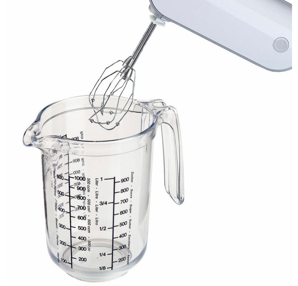 WESTMARK Messbecher Set 2tlg., Messkannen 0,5 l und 1 l, mehrsprachige Messskalen, Gerda, SAN – Bild 5 von 5
