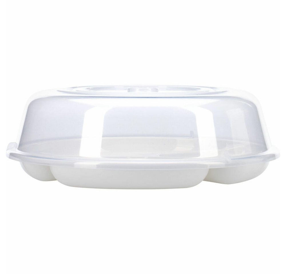 WESTMARK Mikrowellenbehälter Abdeckhauben, 2 Stück, Durchmesser: 25 cm, Kunststoff, Transparent, PP – Bild 2 von 4