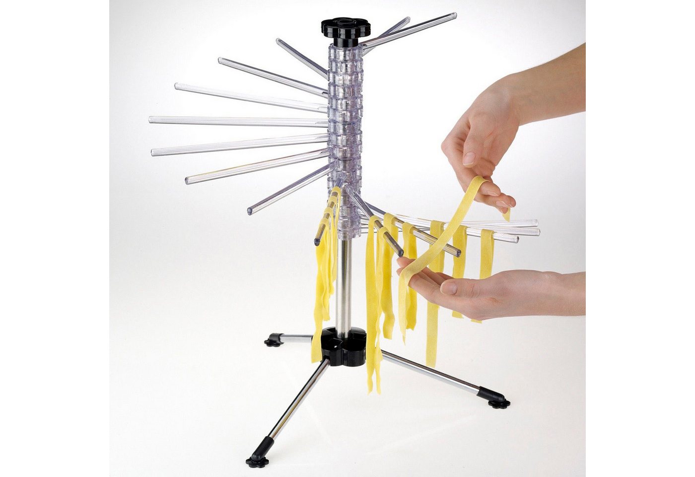 WESTMARK Nudeltrockner Pasta-Tree, 16 Aufhängestäbe für viel frische Pasta, integrierter Transportstab – Bild 2 von 5