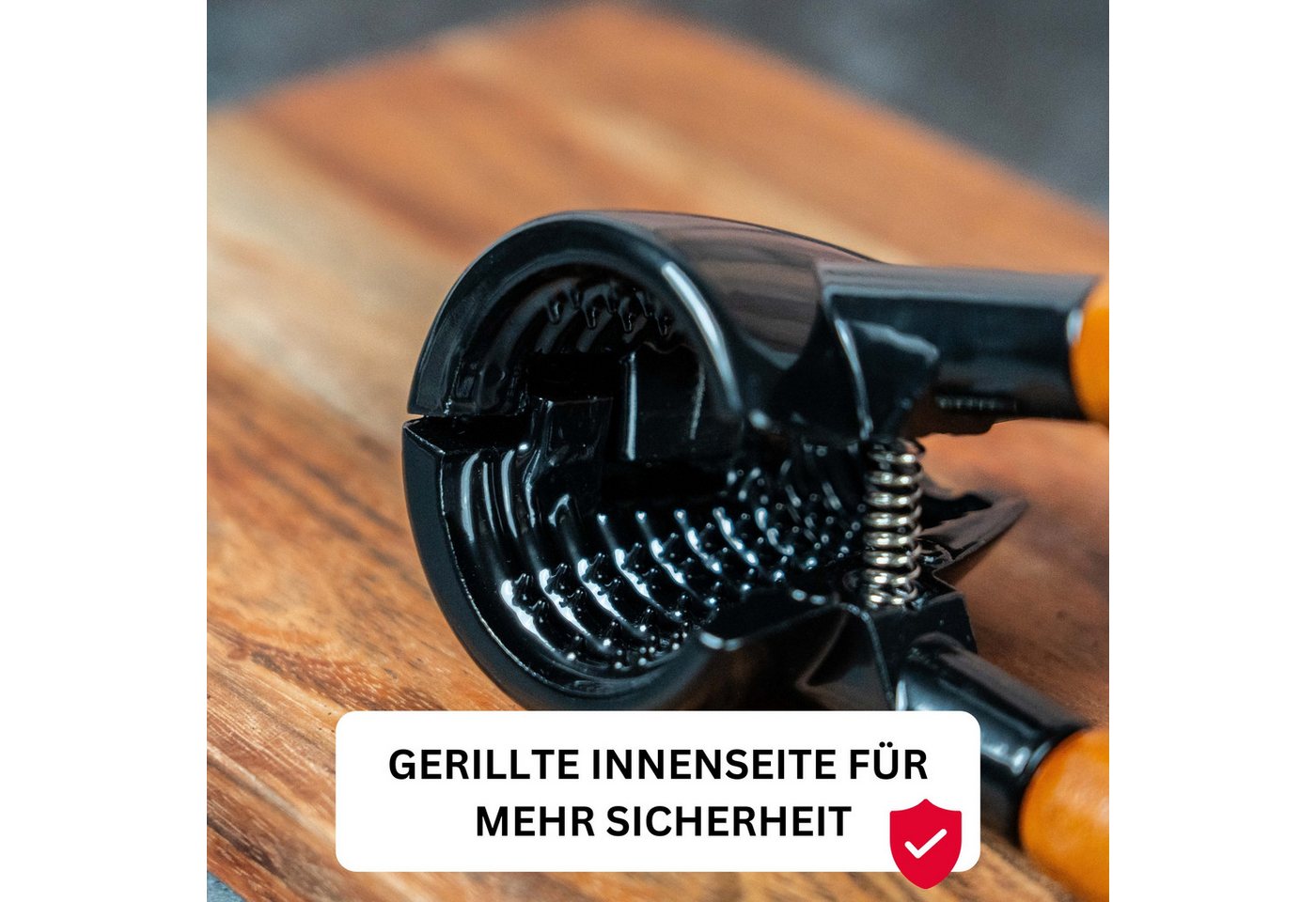 WESTMARK Nussknacker /Sektzange, Länge: 16,8 cm, Sieger Nussprofi Deluxe, Schwarz/Braun – Bild 3 von 5