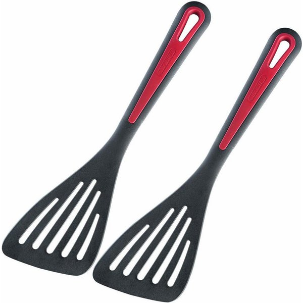 WESTMARK Pfannenwender 2 Stk., Länge: 30 cm, Gallant, Schwarz/Rot