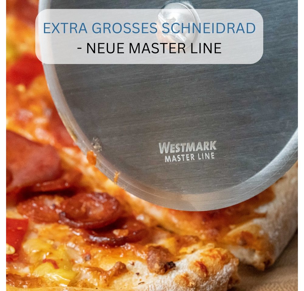 WESTMARK Pizzaschneider Profi, XXL-Pizzaroller, Klingenmaß: ø 10 cm, Länge: 23 cm – Bild 4 von 5