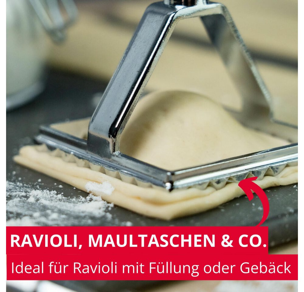 WESTMARK Ravioliform Ausstecher Giulia, Praktischer Quadrat-Ausstecher, 70 x 70 mm, langlebig, hochwertig, vielseitig – Bild 2 von 5