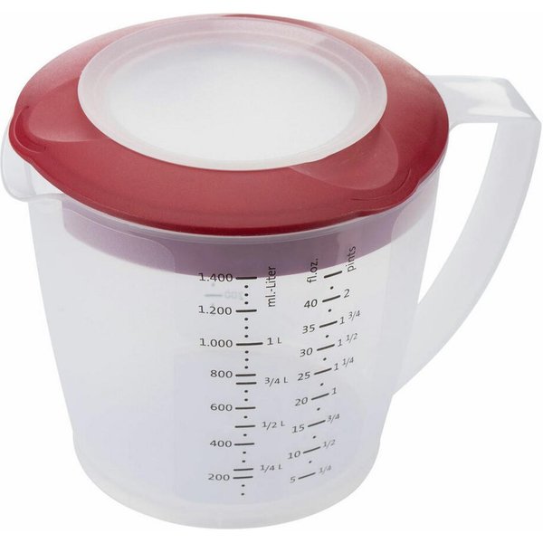 WESTMARK Rührschüssel mit Spritzschutz, Deckel und Ausgießer, Kunststoff, Füllvolumen: 1,4, PP