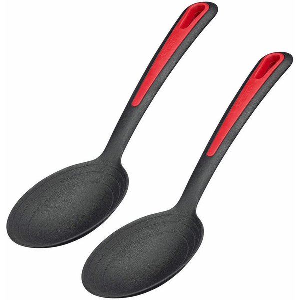 WESTMARK Salatbesteck 2 tlg., Große Mulde, Innenliegende Skala, Salat- u. Servierlöffel-Set