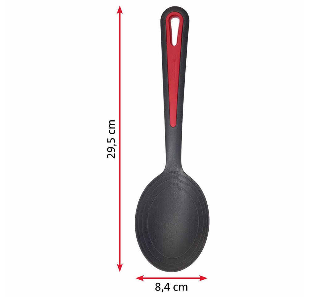 WESTMARK Salatbesteck 2 tlg., Große Mulde, Innenliegende Skala, Salat- u. Servierlöffel-Set – Bild 5 von 5