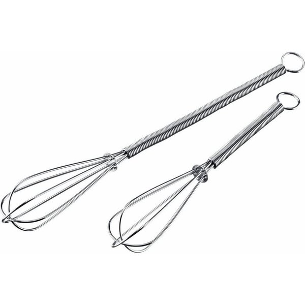 WESTMARK Schneebesen 2 Stk. mini, aus rostfreiem Edelstahl 18/8, 15cm und 20 cm Länge