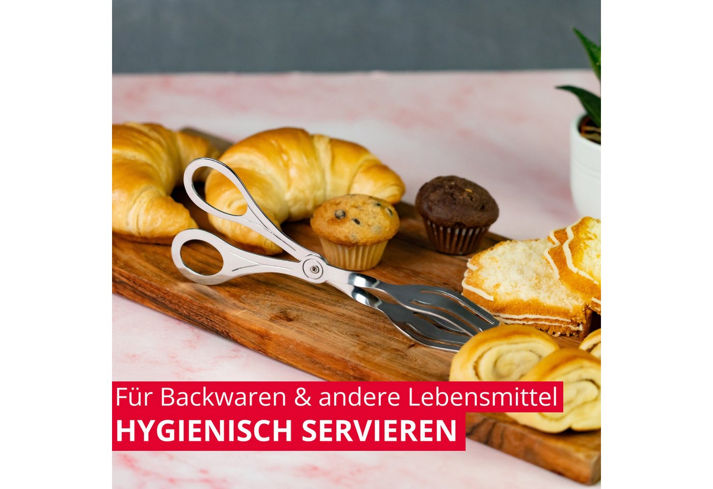WESTMARK Servierzange / Gebäckzange, 19,8 cm, Rostfreier Edelstahl – Bild 3 von 5