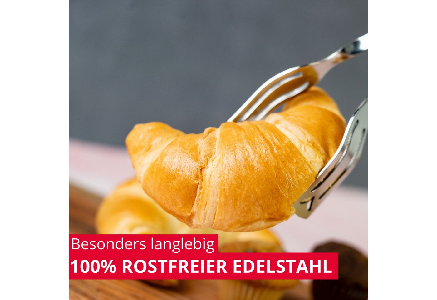 WESTMARK Servierzange / Gebäckzange, 19,8 cm, Rostfreier Edelstahl – Bild 5 von 5