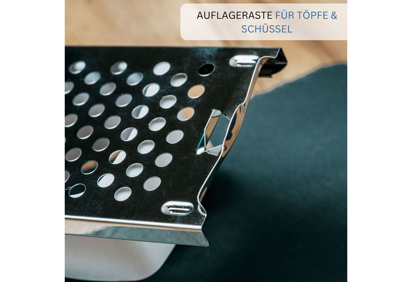 WESTMARK Spätzlepresse Hobel mit Teigschlitten, Spätzlereibe für Topfdurchmesser bis zu 24, ABS, Edelstahl – Bild 3 von 5