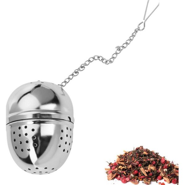 WESTMARK Teesieb Ei, Oval, Teatime, Rostfreier Edelstahl, ø 4 cm, 153622E1, Edelstahl