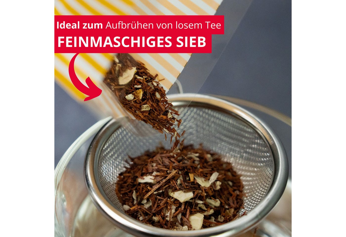 WESTMARK Teesieb /Kleines Haushaltssieb, Traditionell, ø 7 cm, Rostfreier Edelstahl, ABS – Bild 2 von 5
