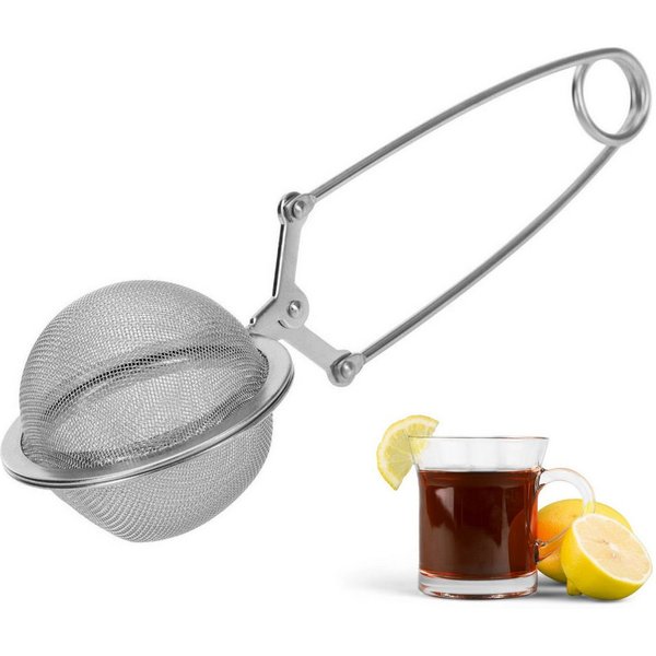 WESTMARK Teesieb Teatime, ø 5 cm, Länge 16 cm, Rostfreier Edelstahl, Klappsieb/Teesieb, Edelstahl