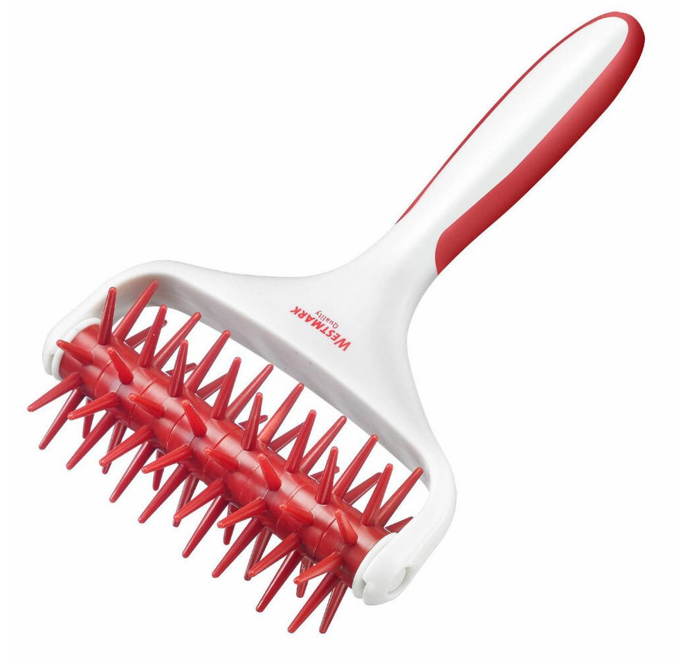 WESTMARK Teigschneider 1 Gitterroller, 19,5 cm + 1 Stipproller, 20 cm, Kunststoff, Weiß/Rot – Bild 3 von 5