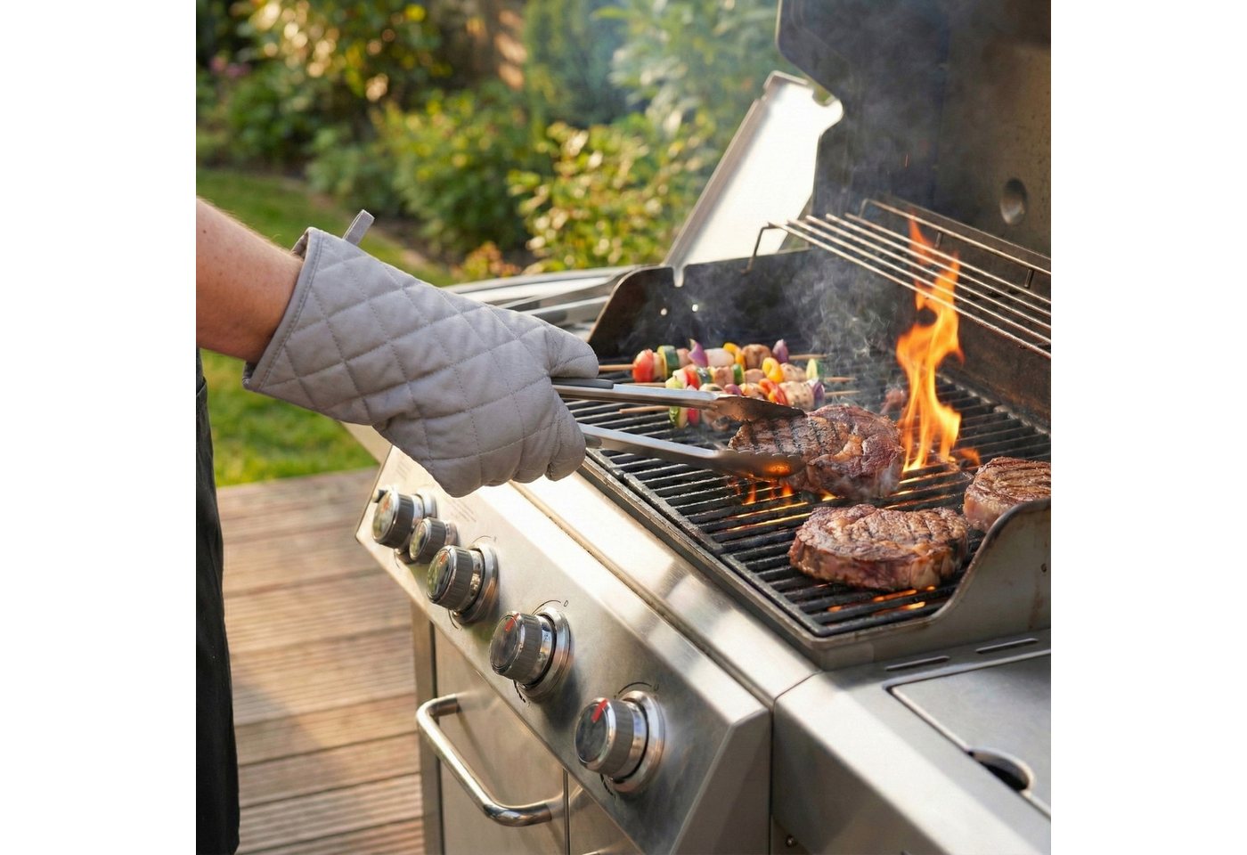 WESTMARK Topfhandschuhe 2 Ofenhandschuhe, (Set, 2-tlg), Schutz vor Hitze bis 250 °C, 5 Jahre Garantie – Bild 2 von 5