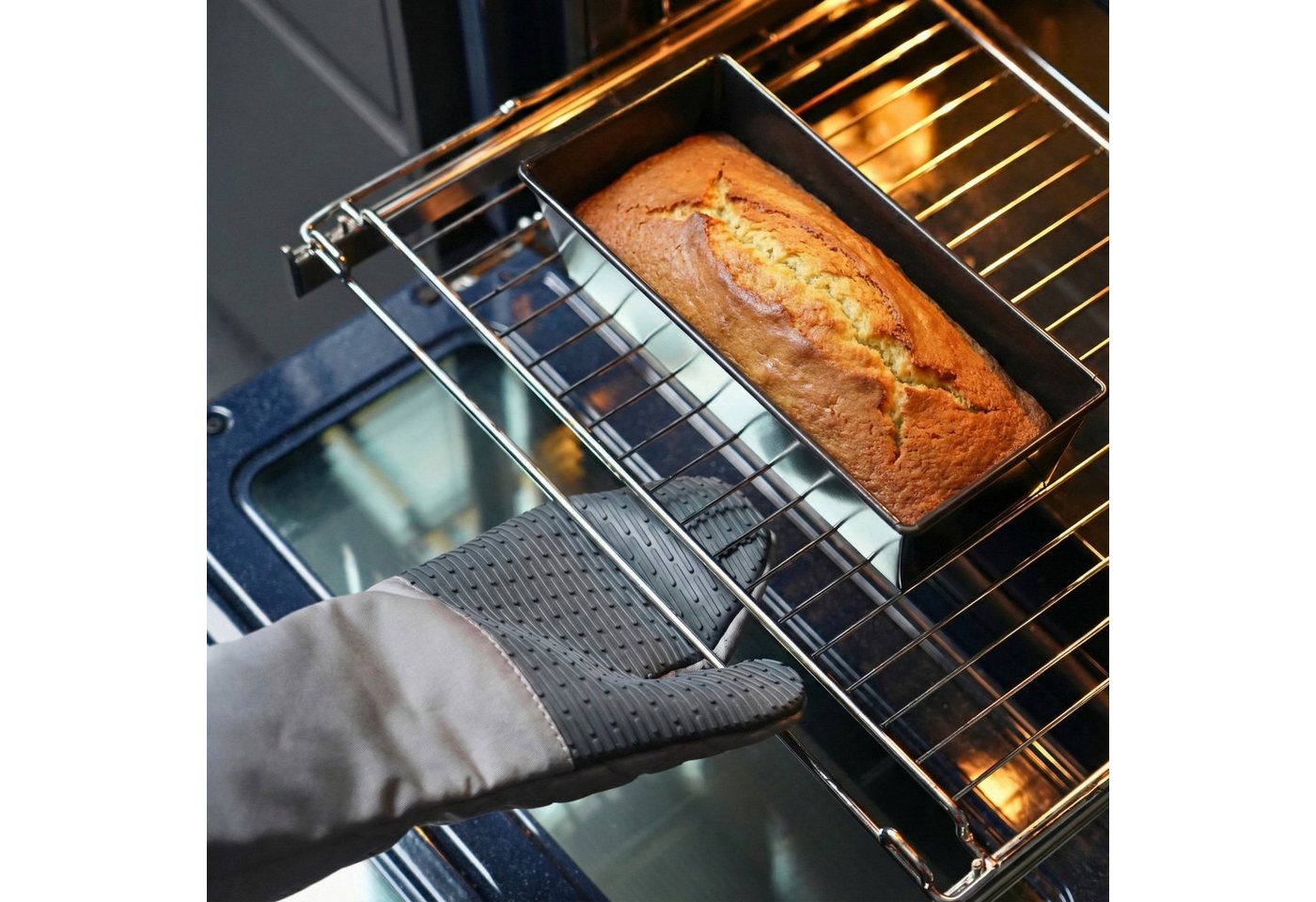 WESTMARK Topfhandschuhe 2 Ofenhandschuhe, (Set, 2-tlg), Schutz vor Hitze bis 250 °C, 5 Jahre Garantie – Bild 3 von 5