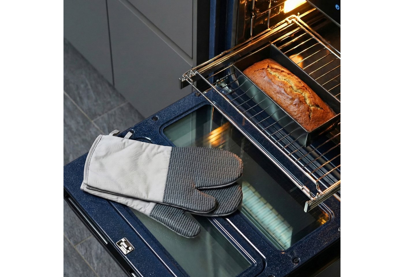 WESTMARK Topfhandschuhe 2 Ofenhandschuhe, (Set, 2-tlg), Schutz vor Hitze bis 250 °C, 5 Jahre Garantie – Bild 4 von 5