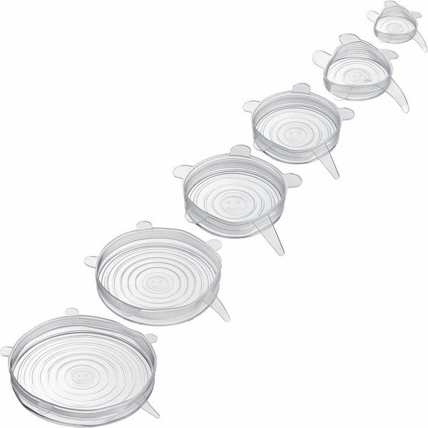 WESTMARK Vorratsdose aus Silikon »Round«, Dehnbar & Wiederverwendbar, 6 Stück, Silikon