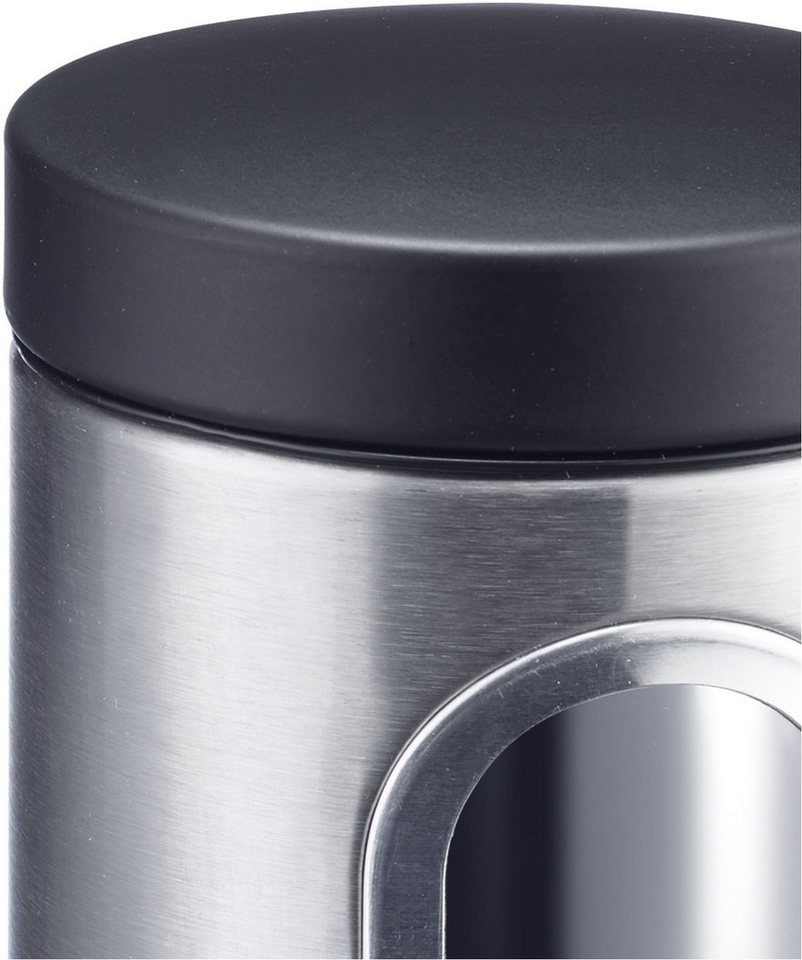 WESTMARK Vorratsdose Vorratsdose mit Fenster 1800 ml, Edelstahl, Silikon, (1-tlg), Edelstahl Vorratsbehälter für Kaffee, Mehl, Zucker etc. – Bild 3 von 5