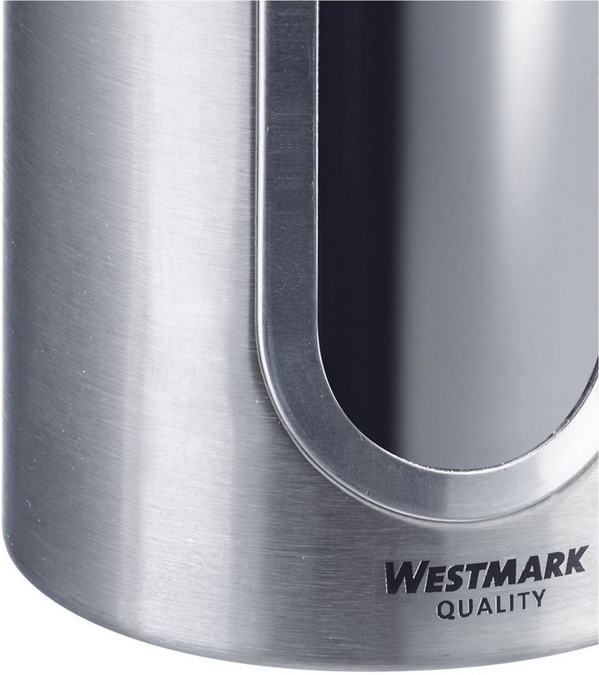 WESTMARK Vorratsdose Vorratsdose mit Fenster 1800 ml, Edelstahl, Silikon, (1-tlg), Edelstahl Vorratsbehälter für Kaffee, Mehl, Zucker etc. – Bild 4 von 5
