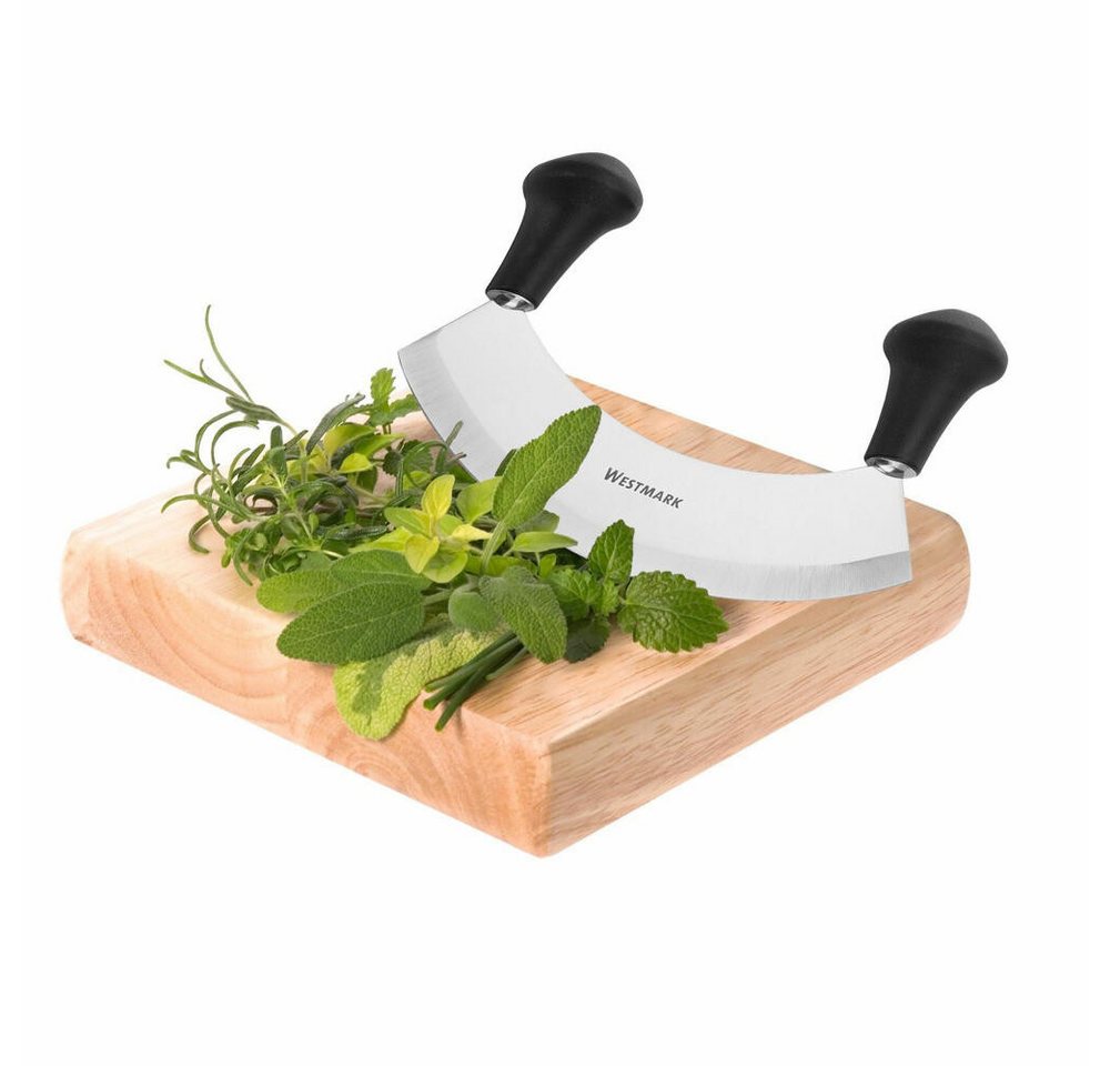 WESTMARK Wiegemesser Kräuter-Set, 5tlg,+ 4 Kräuterdosen zum Einfrieren – Bild 4 von 5