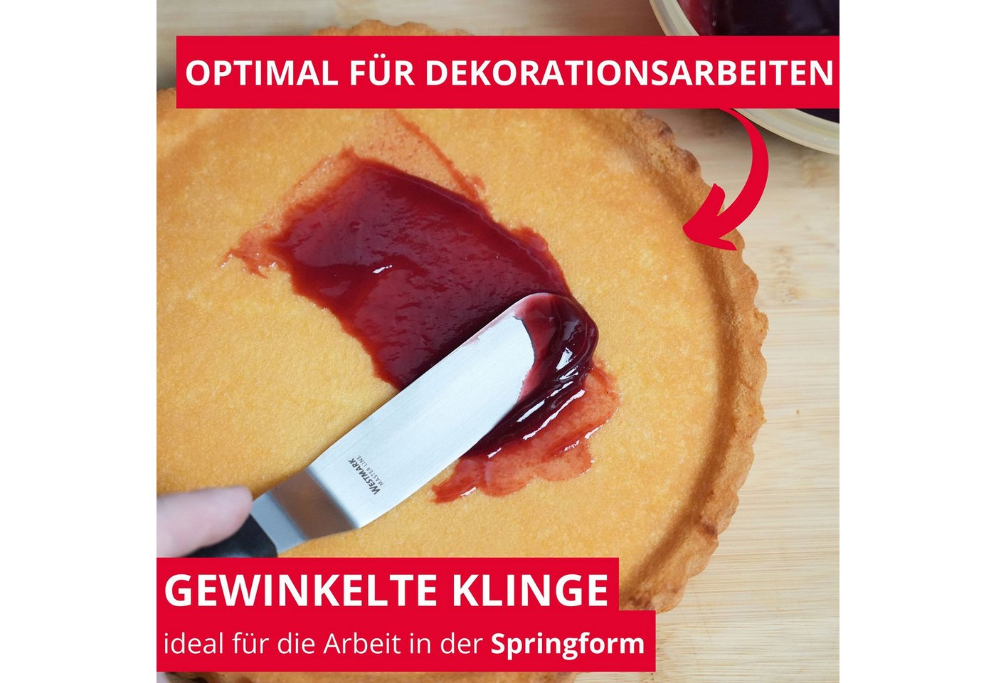 WESTMARK Winkelpalette Gewinkelt, Flexibel, Länge: 25 cm, Profi-Winkelpalette/Konditorenmesse – Bild 2 von 5