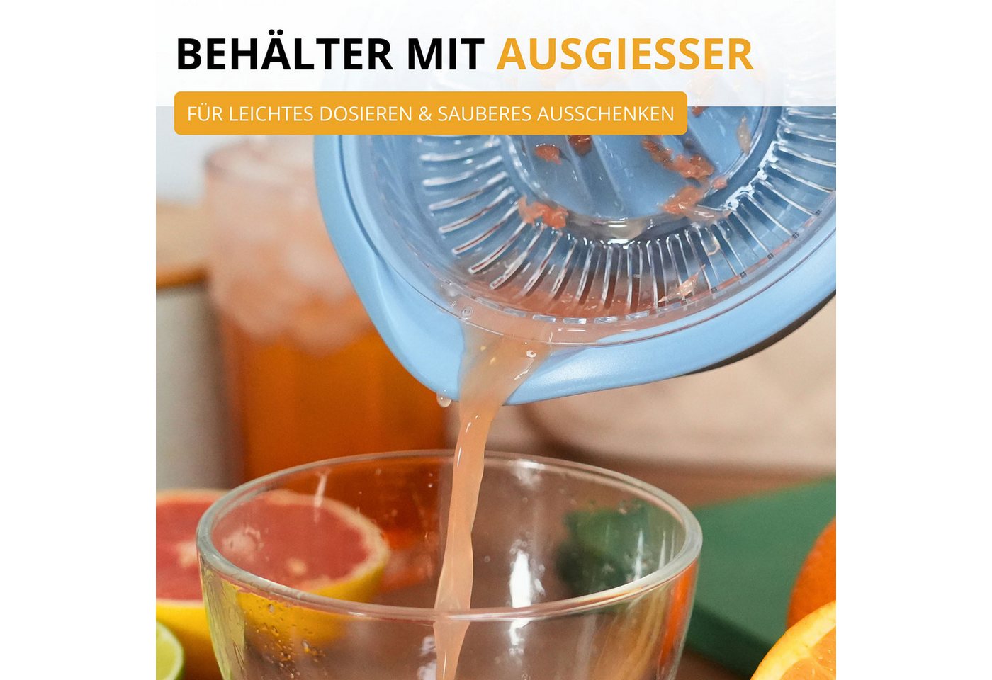 WESTMARK Zitruspresse »Limetta«, 350 ml, blau – Bild 5 von 5