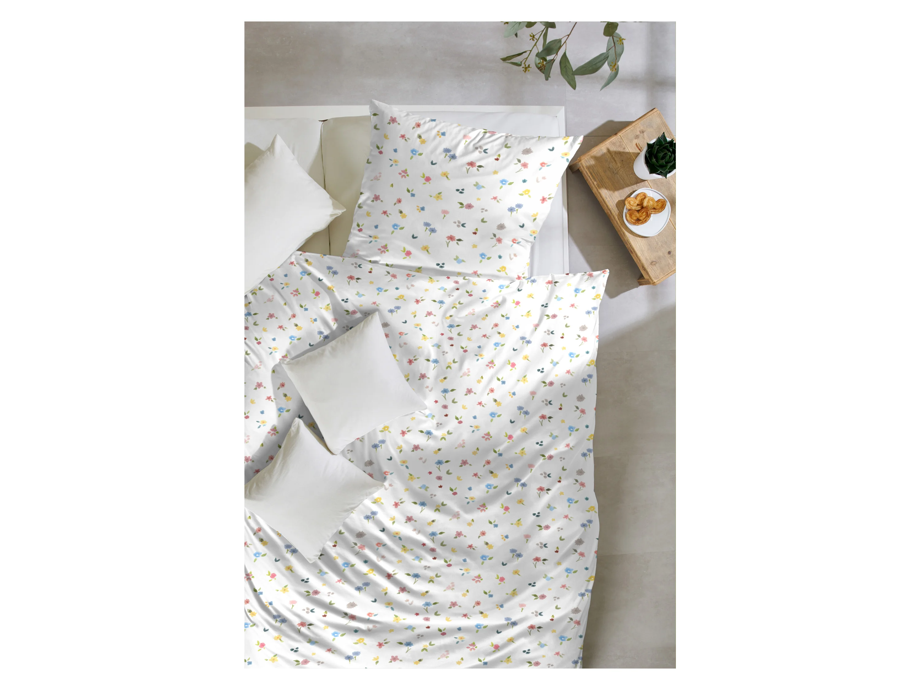 WESTMINSTER Baumwoll-Bettwäsche Mille Fleur (Blümchen, 135 X 200 CM) – Bild 2 von 3