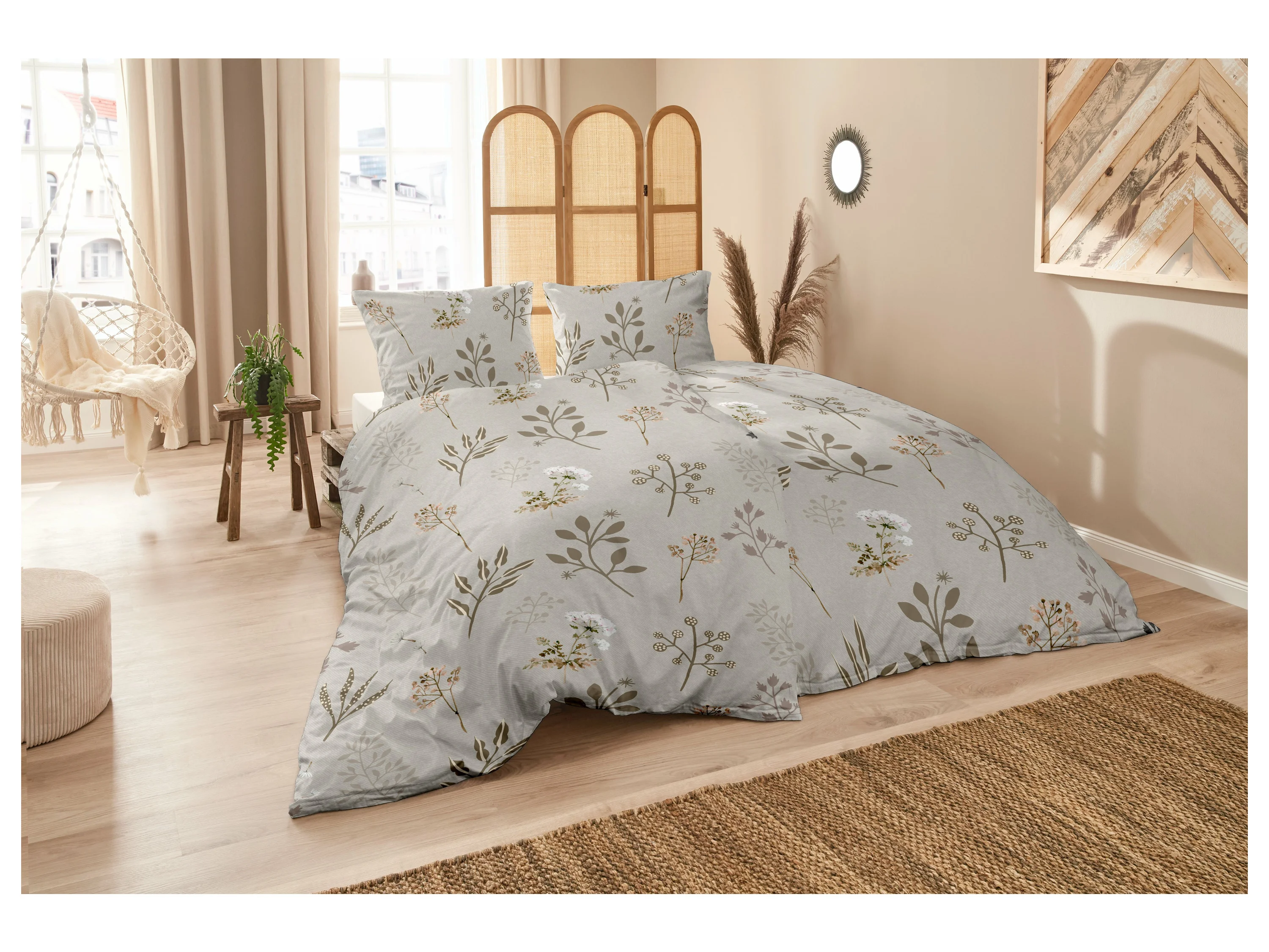 WESTMINSTER Flanell Bettwäsche (Blumen, 135 X 200 CM) – Bild 3 von 3