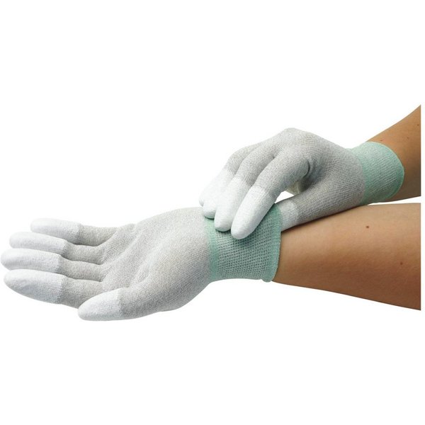 WETEC Arbeitshandschuh-Set ESD-Handschuhe, PU-beschichtete Fingerkuppen