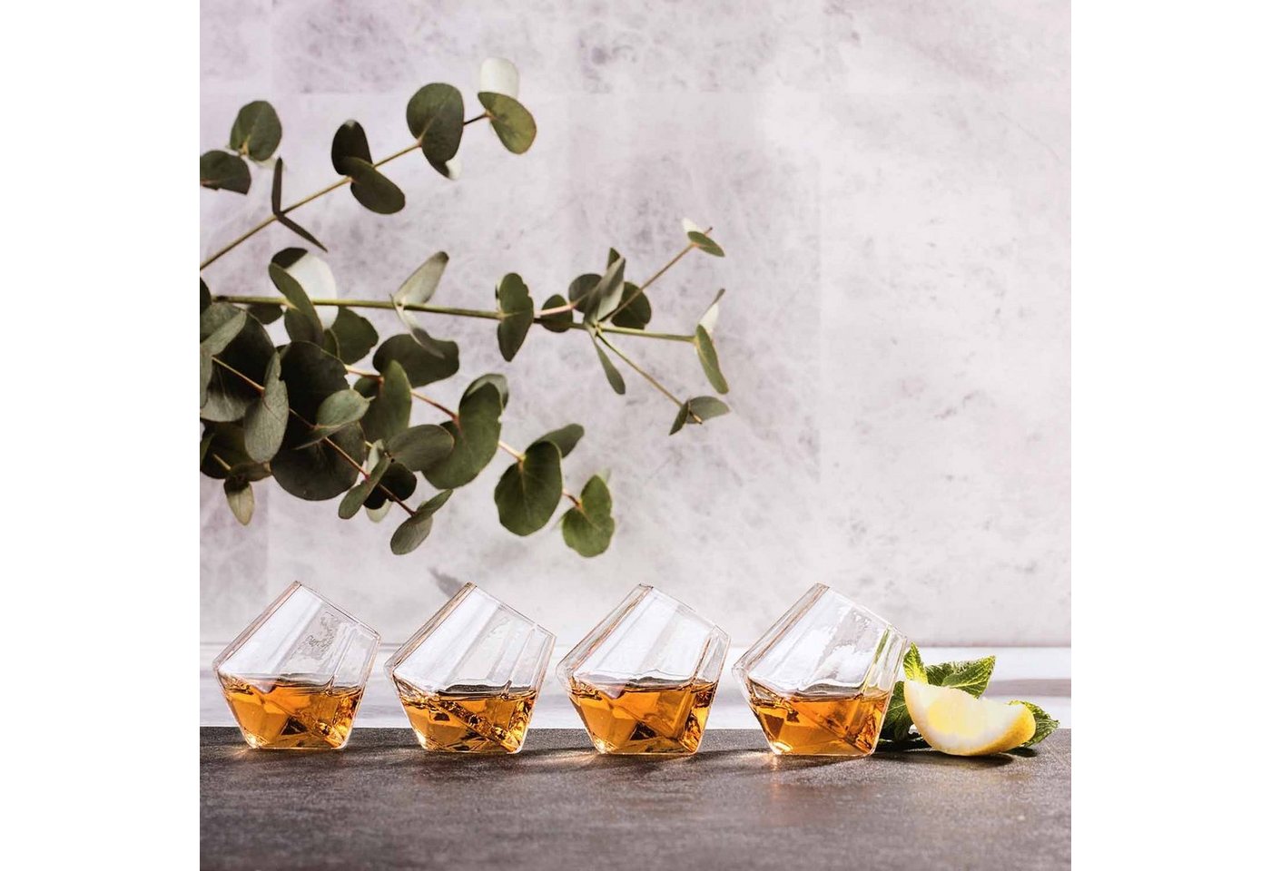 Mad Monkey Whiskyglas Mad Monkey - Diamant Shot Gläser (4er Set) – Bild 3 von 5