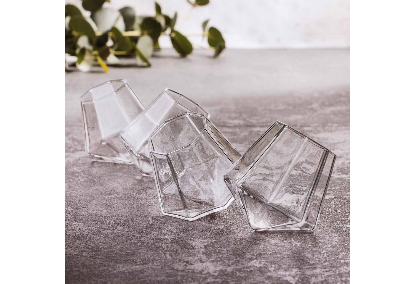 Mad Monkey Whiskyglas Mad Monkey - Diamant Shot Gläser (4er Set) – Bild 5 von 5