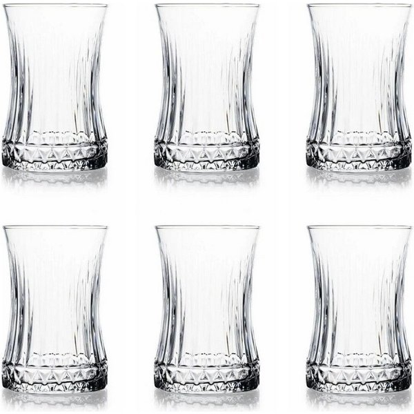 Pasabahce Auflaufform Pasabahce Elysia Teeglas 170 ml 6er Set, Glas