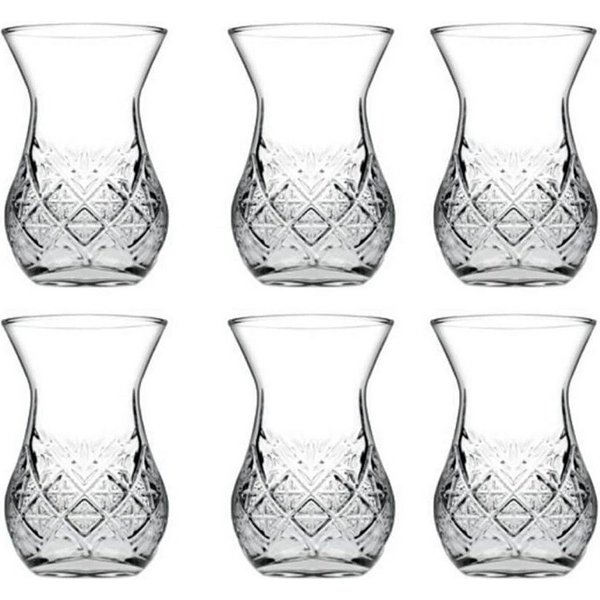 Pasabahce Auflaufform Pasabahce Timeless Teeglas 6er Set, Glas