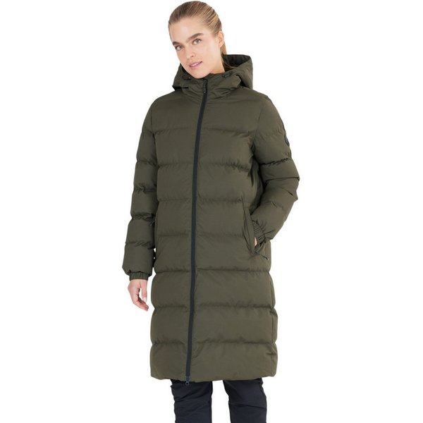 WHISTLER Steppmantel Abella Long Padded (Kapuze, warm, atmungsaktiv) olivegrün Damen