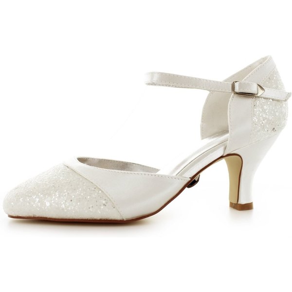 White Lady 701 Satin Pumps mit Glitter Slingpumps