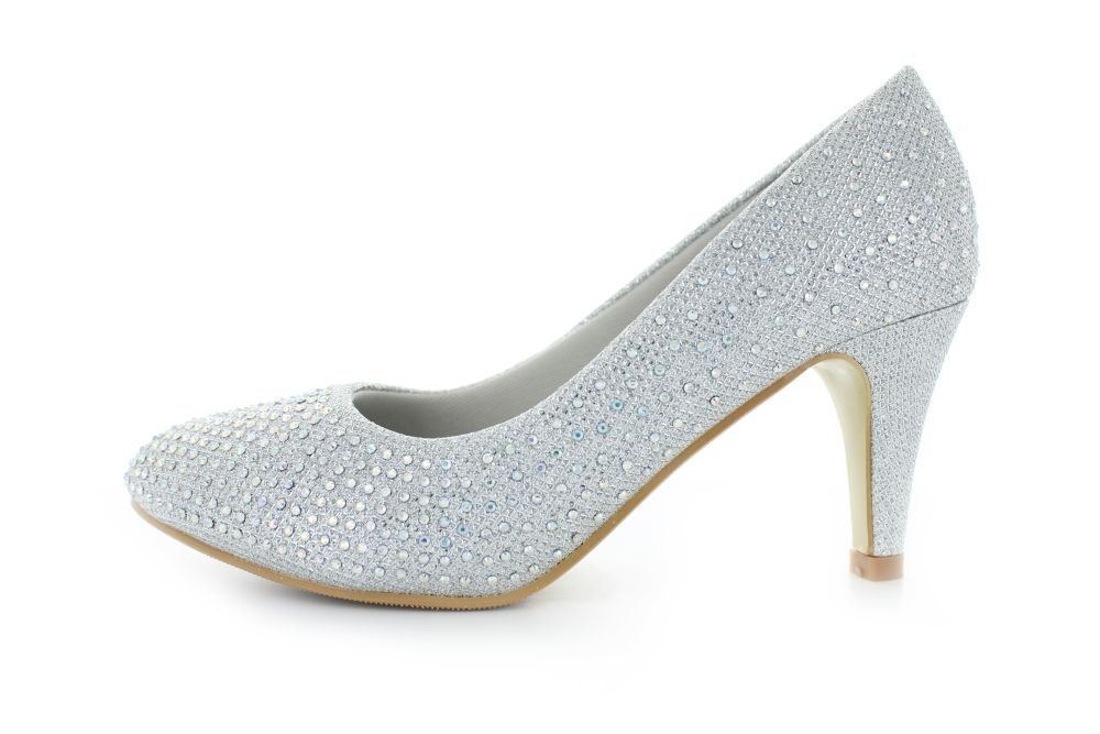 White Lady 823 Glitter Strass Pumps – Bild 3 von 5