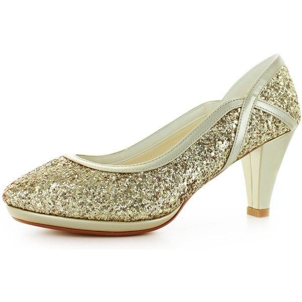 White Lady 832 bequeme Glitter Pumps Pumps