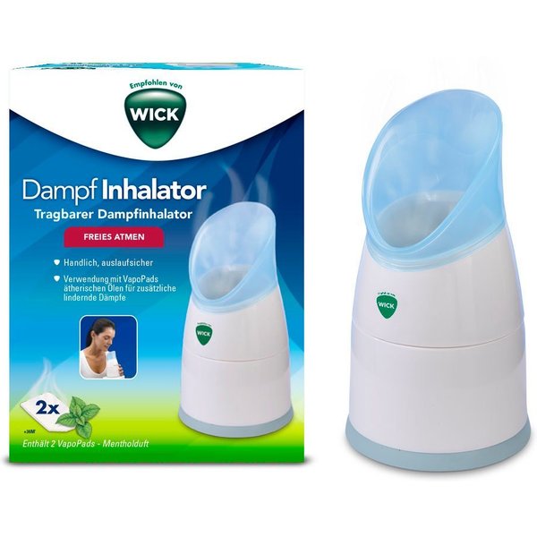WICK Inhalator W1300V1, kompakt und leicht zu bedienen, unterstützt der Inhalator freies Atmen