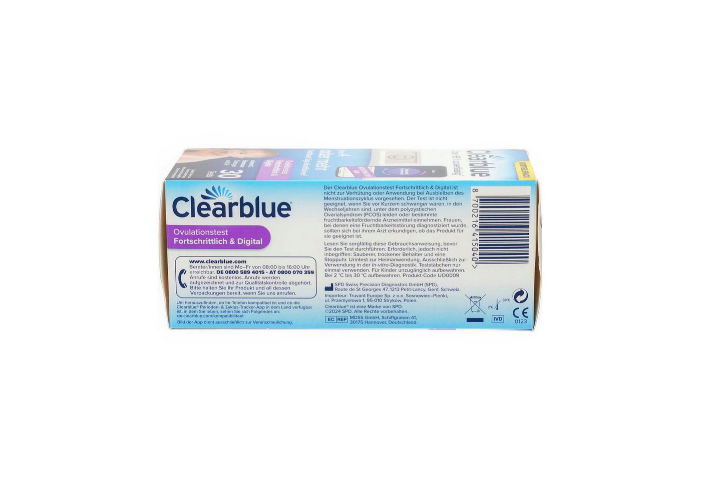 WICK Ovulationstest CLEARBLUE Ovulationstest fortschrittlich & digital – Bild 3 von 4