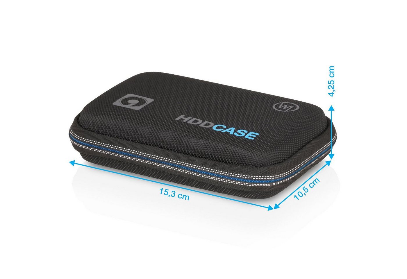 Wicked Chili Festplattentasche 2,5 Zoll Festplattentasche für WD, Seagate, Intenso, Innenabmessungen: 13,5 x 8,5 x 4cm / Universal / Dehnbar (für max. 2 F – Bild 5 von 5