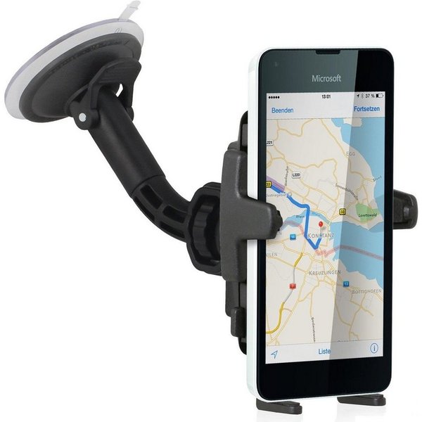 Wicked Chili Smartphone-Halterung Universal KFZ Handyhalterung für Windschutzscheibe, (1er Set, 2-tlg., Made in Germany, Autohalterung für kompatibel mit Huawei