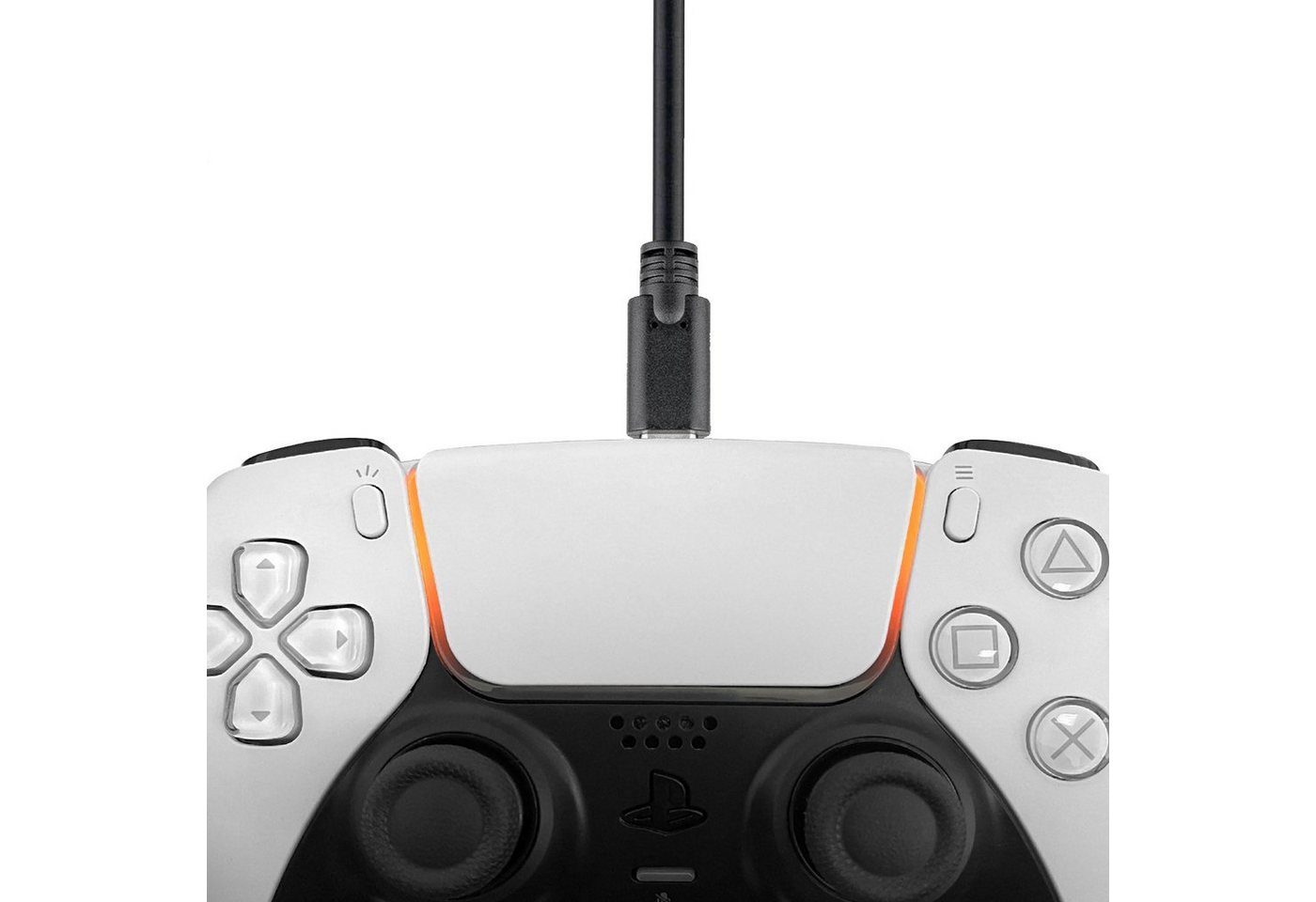 Wicked Chili USB-C Ladekabel für PS5, XBOX X/S Controller Gaming-Controllerkabel, USB-C, USB-A (300 cm), Extra Lang, 3A Fast Charge, mit Knickschutz, Play & Cha – Bild 2 von 5