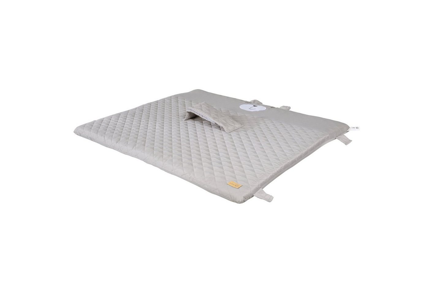 roba® Wickelauflage roba Style, abwischbare Wickelauflage mit Bärchen-Gesicht, Haltegurt & Laschen – Bild 3 von 3