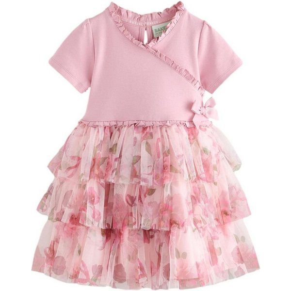 Baker by Ted Baker Wickelkleid Baker By Ted Baker Tüll-Stufenkleid, Wickellook (1-tlg)