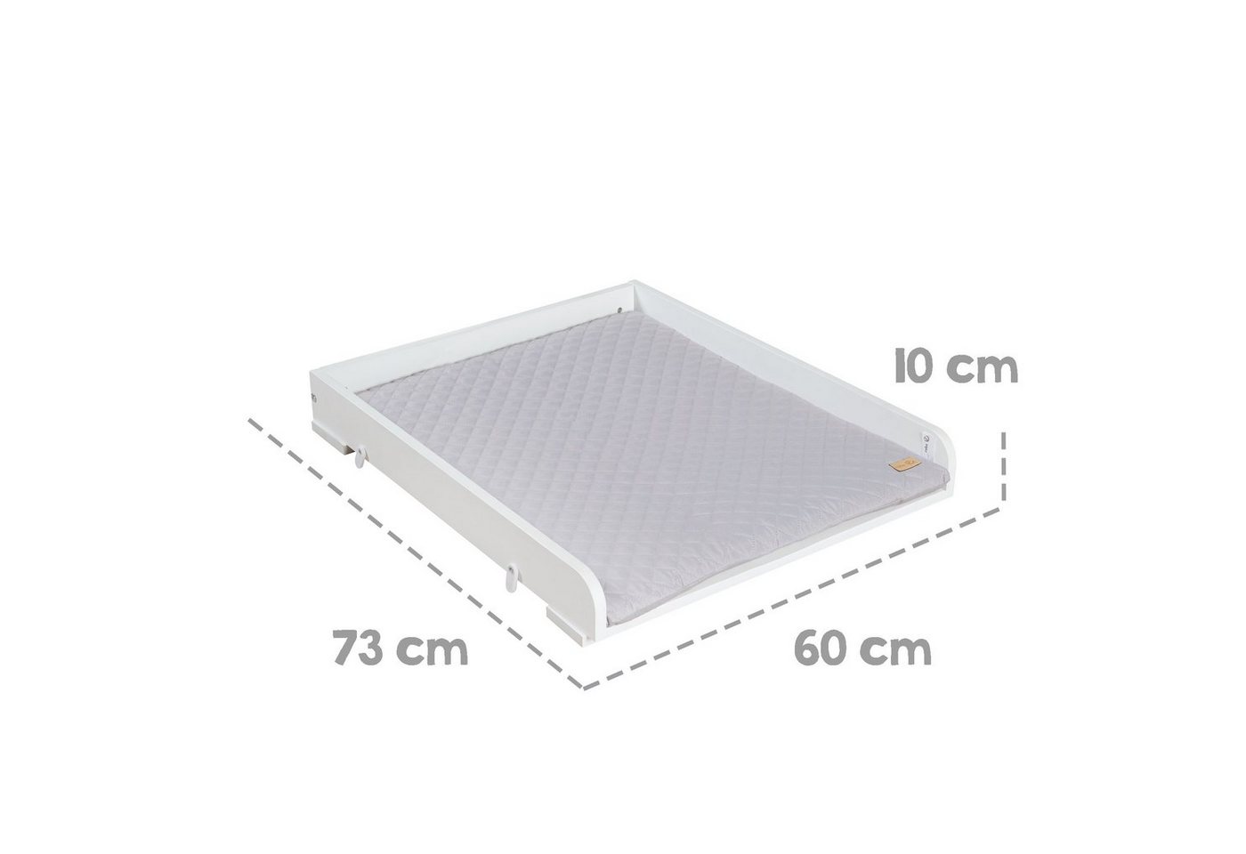 roba® Wickelplatte roba Style, inkl. Wickelauflage, Aufsatz für Waschmaschinen – Bild 3 von 3