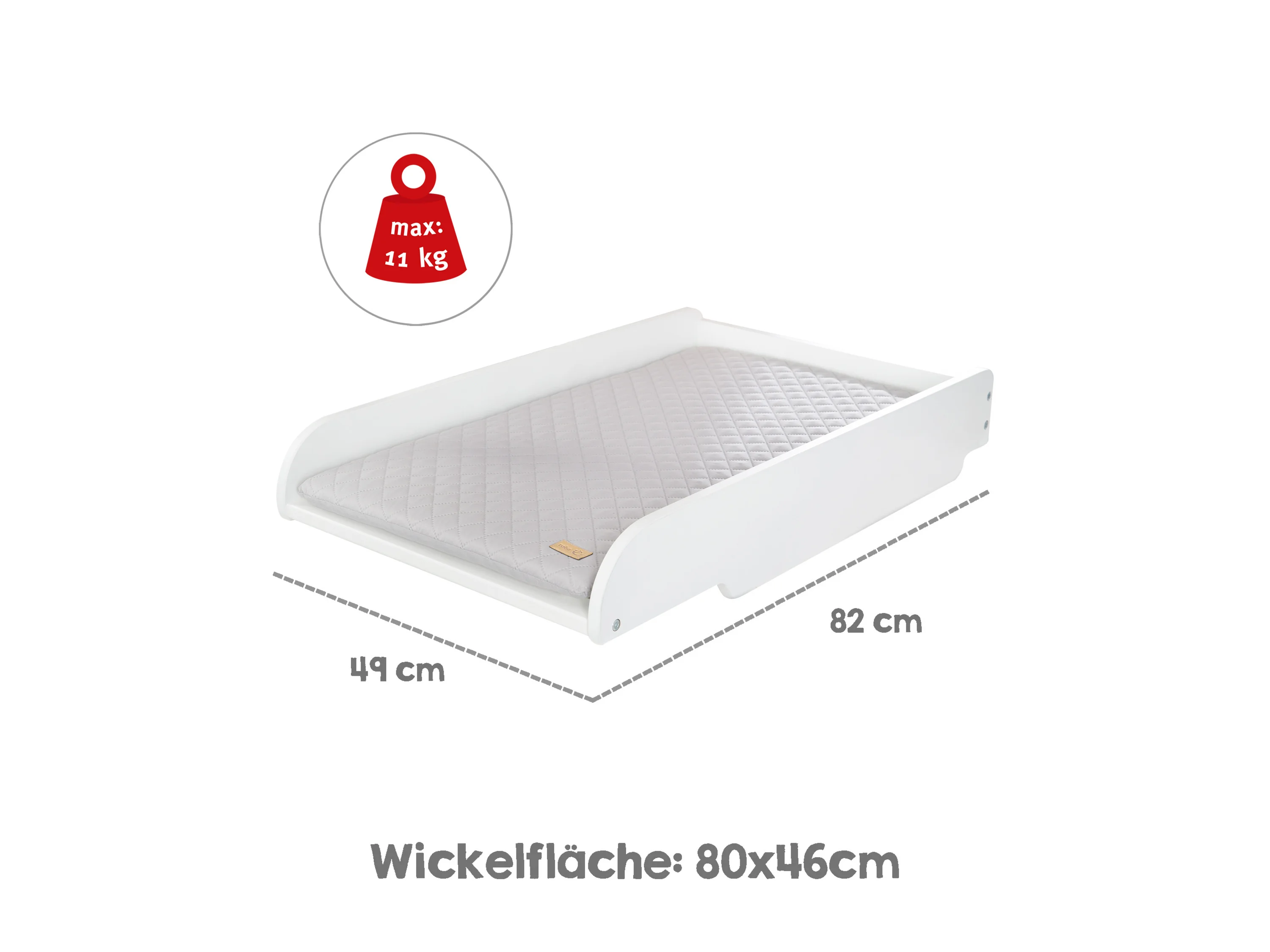 Roba Wickelplatte roba Style grau – Bild 4 von 4
