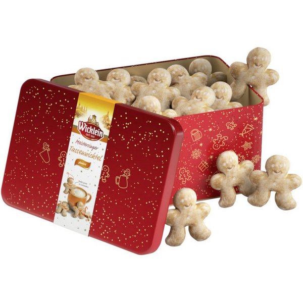 Wicklein Kekse, Wicklein Meistersinger Tassenwichtel Lebkuchen Dose eckig 400g