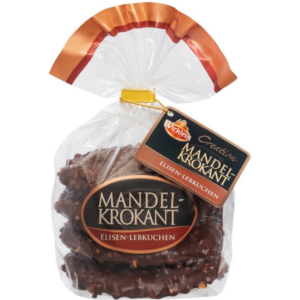 Wicklein Süßigkeit, Wicklein Nürnberger Elisen Lebkuchen mit köstlichem Mandelkrokant 275g